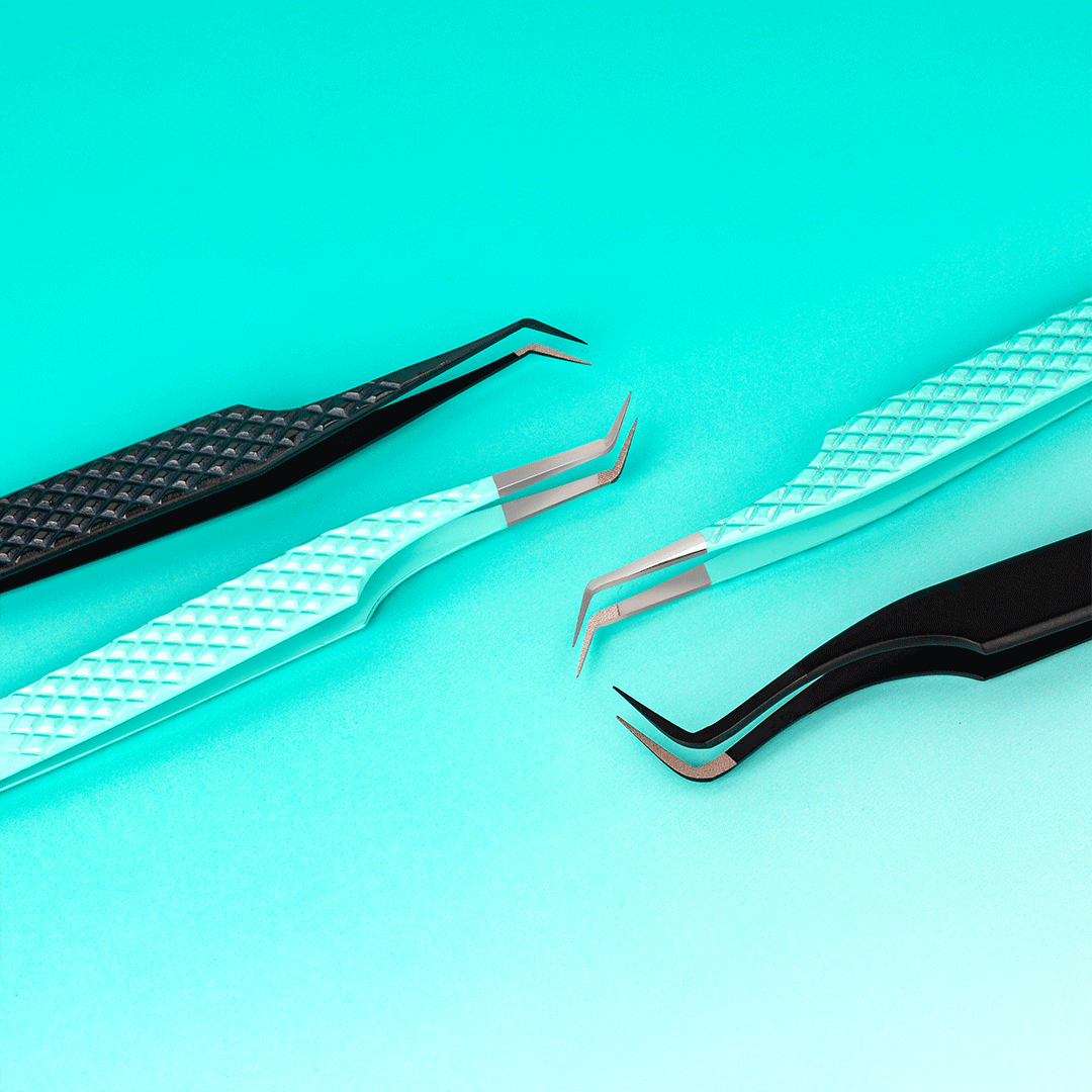 Angled Volume Tweezers