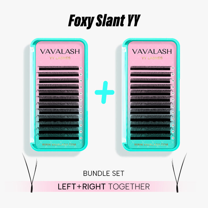Slant YY Premade Fans – Efecto Foxy Eye (2 Cajas)