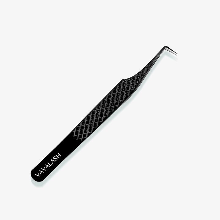 VA-05 Fiber Tip 90-Deg Light Black Coated Tweezers