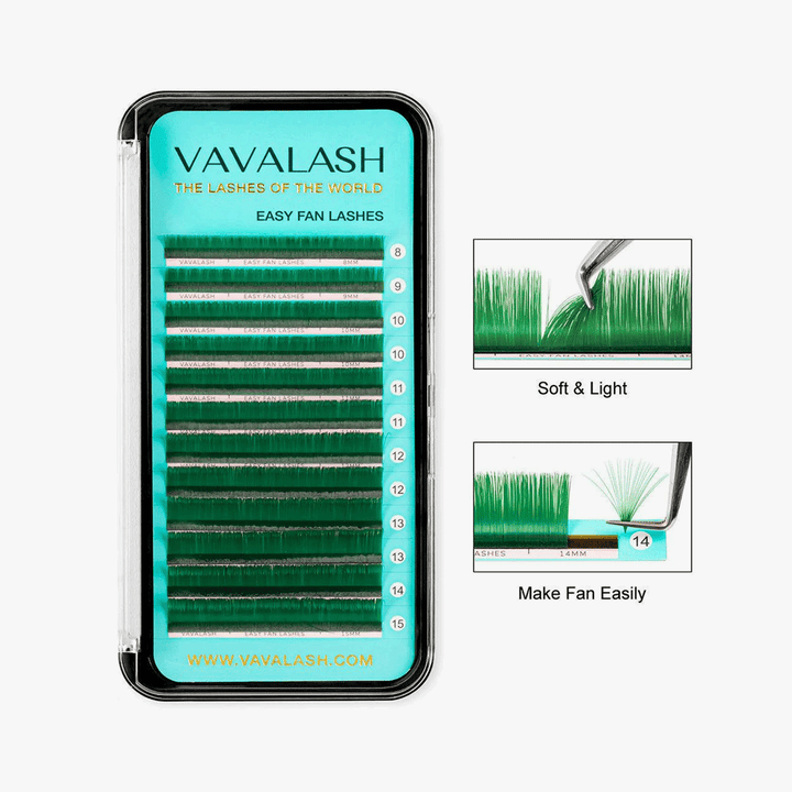 Colored Lashes Easy Fan Volume Lash Extensions  0.07mm 8-15 Mixed Length-9