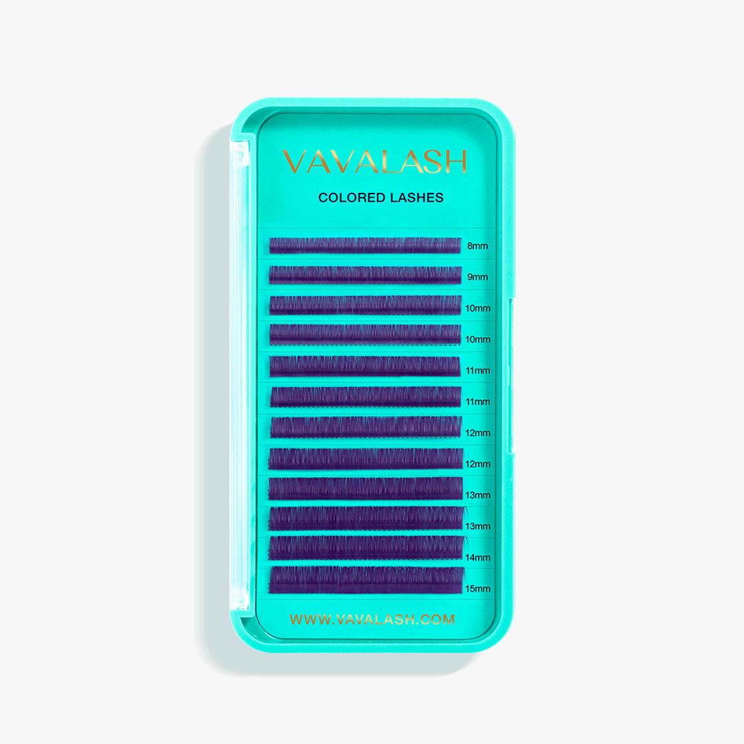 Colored Lash Volume Eyelash Extensions 0.07mm-Violet