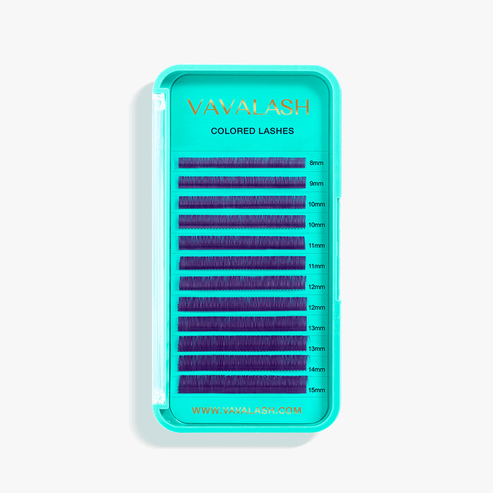 Colored Lash Volume Eyelash Extensions 0.07mm-Violet