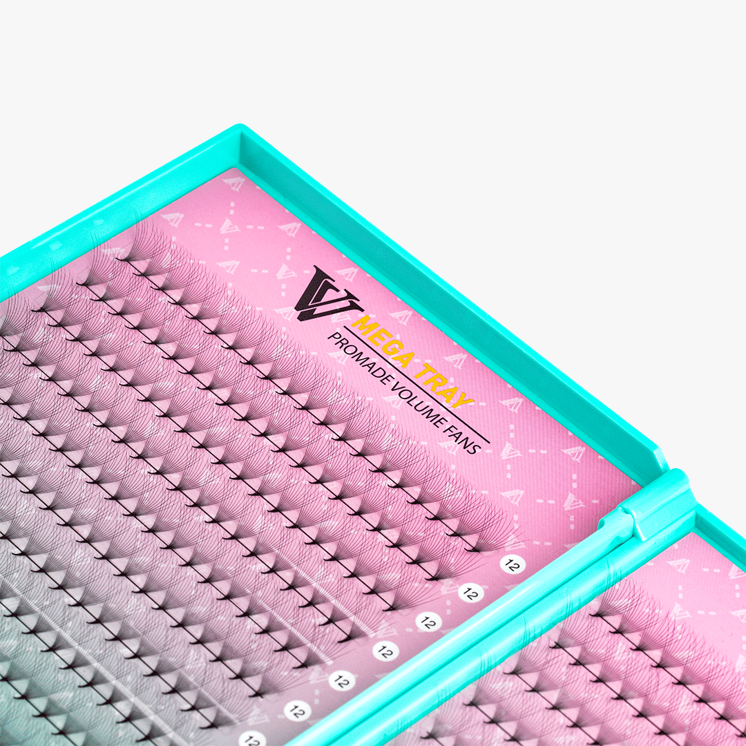 12D LASHBOOK  Promade Mega Volume Fans - 500 Fans