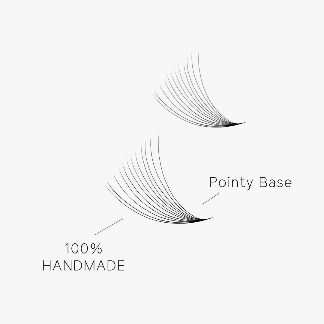 12D LASHBOOK  Promade Mega Volume Fans - 500 Fans