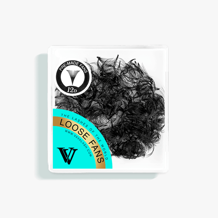 12D Handmade Premade Loose Fans With Pointy Base /500 Fans