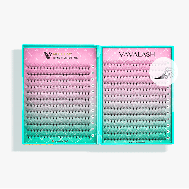 12D LASHBOOK  Promade Mega Volume Fans - 500 Fans SC
