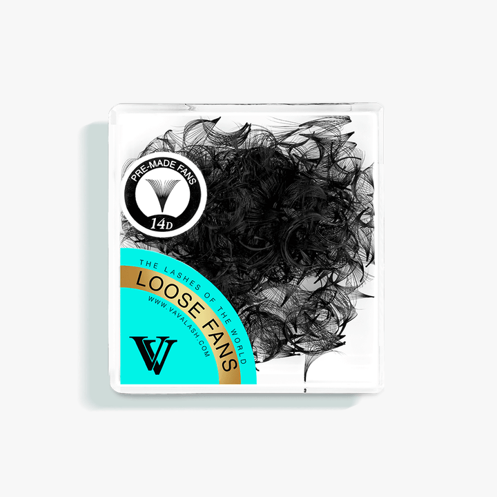 14D Handmade Premade Loose Fans With Pointy Base /500 Fans