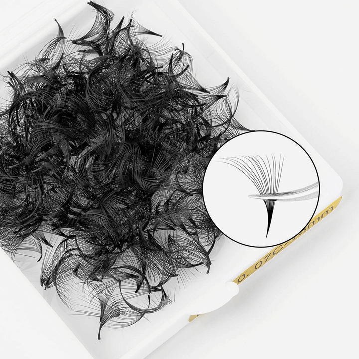 14D Handmade Premade Loose Fans With Pointy Base /500 Fans-1