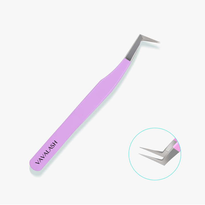 VV-02 Fiber Tip Dust Mega Volume Lash Tweezers
