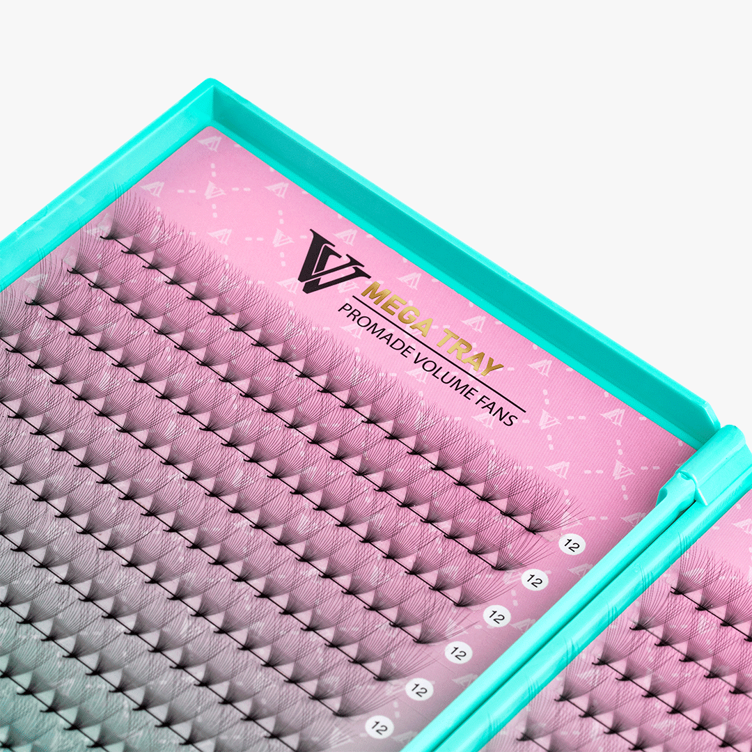 16D LASHBOOK  Promade Mega Volume Fans - 500 Fans