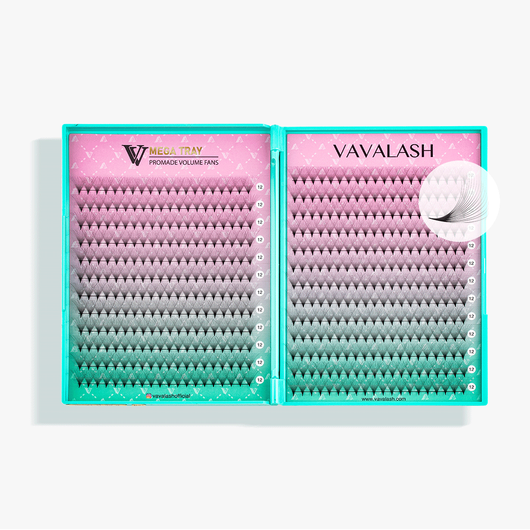 16D LASHBOOK  Promade Mega Volume Fans - 500 Fans SC