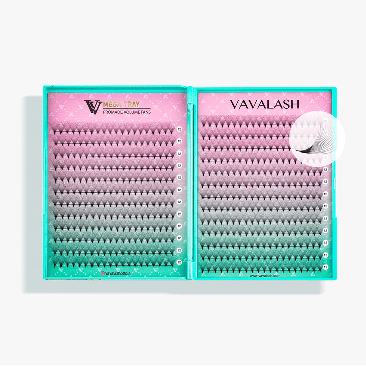 16D LASHBOOK  Promade Mega Volume Fans - 500 Fans SC