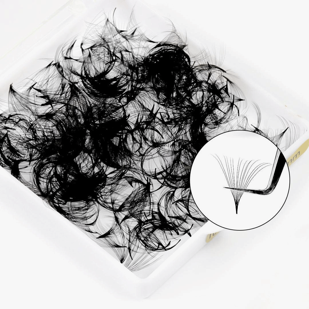 16D Handmade Premade Loose Fans With Pointy Base /500 Fans-1