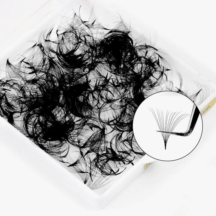 16D Handmade Premade Loose Fans With Pointy Base /500 Fans-1