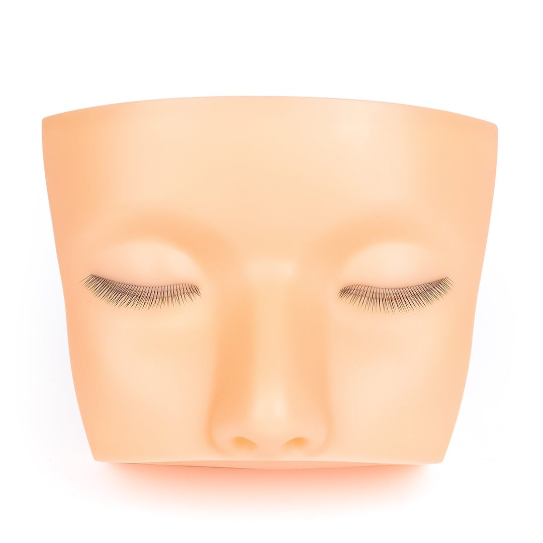 Mannequin Head With Three Layer Lashes For Lash Extensions
