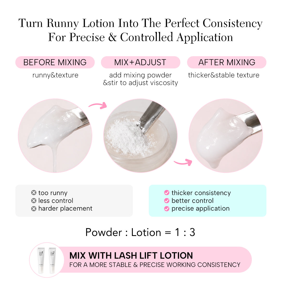 Polvo Mezclador para Lash Lift Coreano