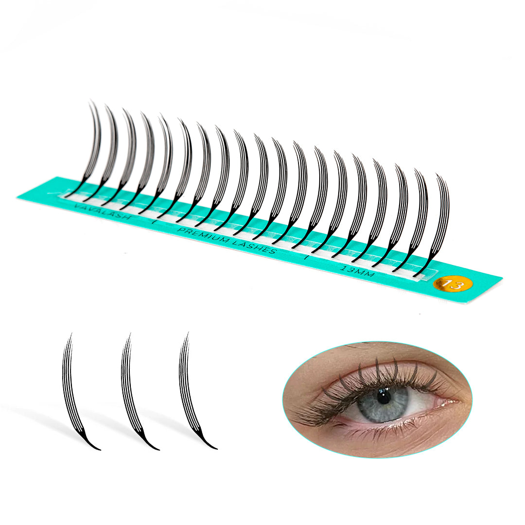Pestañas Narrow Wispy Anime 0.07mm