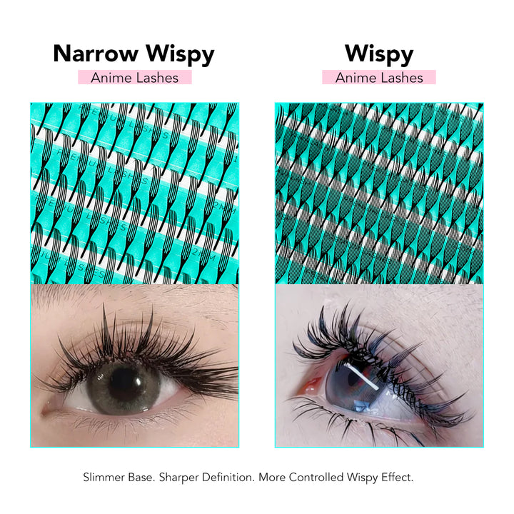 Pestañas Narrow Wispy Anime 0.07mm