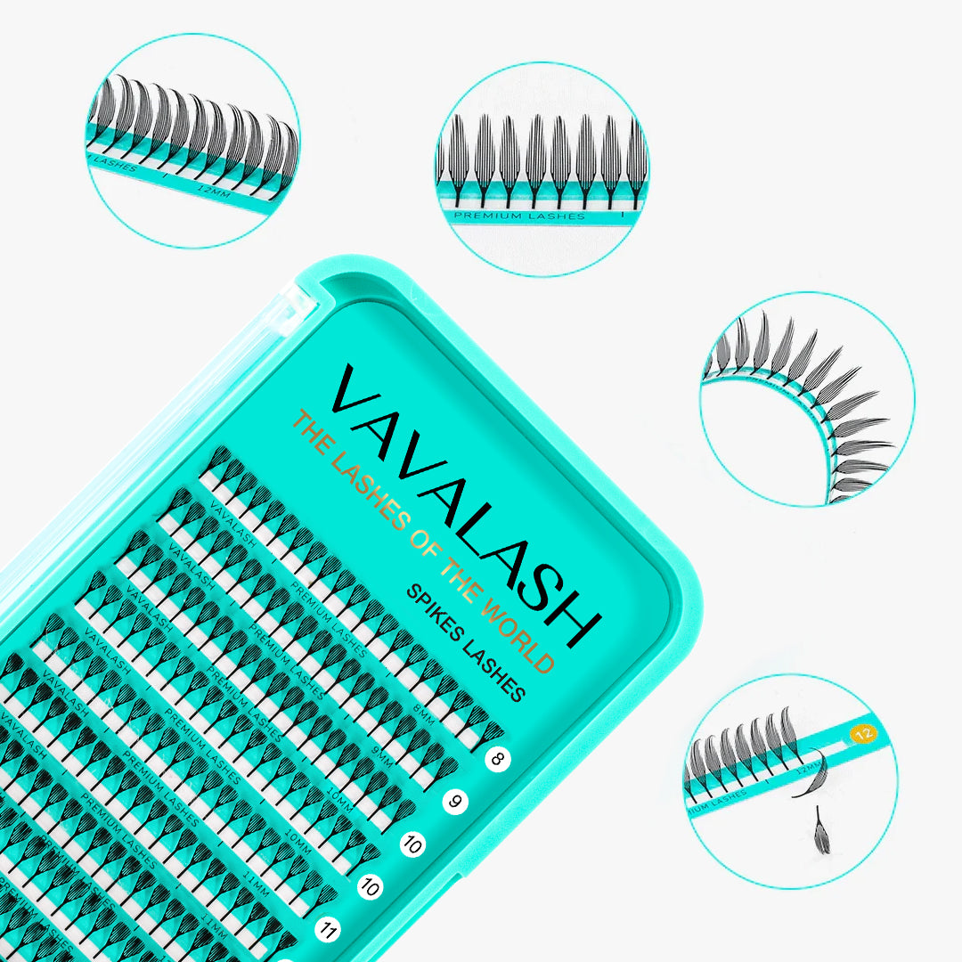 Klassische Wimpernverlängerungen Ellipse flache Wimpern 0.20 mm
