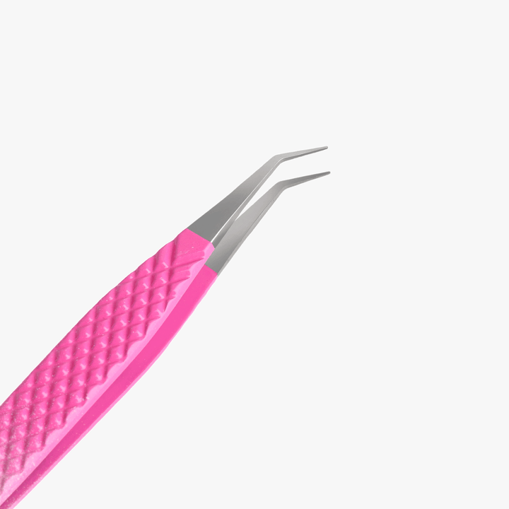 VJ-04 Ombre Pink-White Professional Eyelash Extensions Tweezer-2