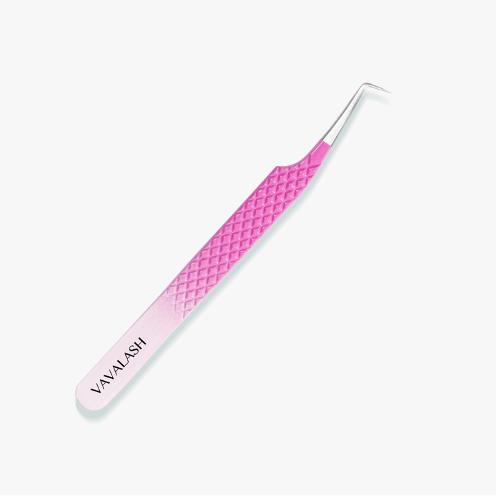 VJ-03 Ombre Pink-White Professional Eyelash Extensions Tweezer SC