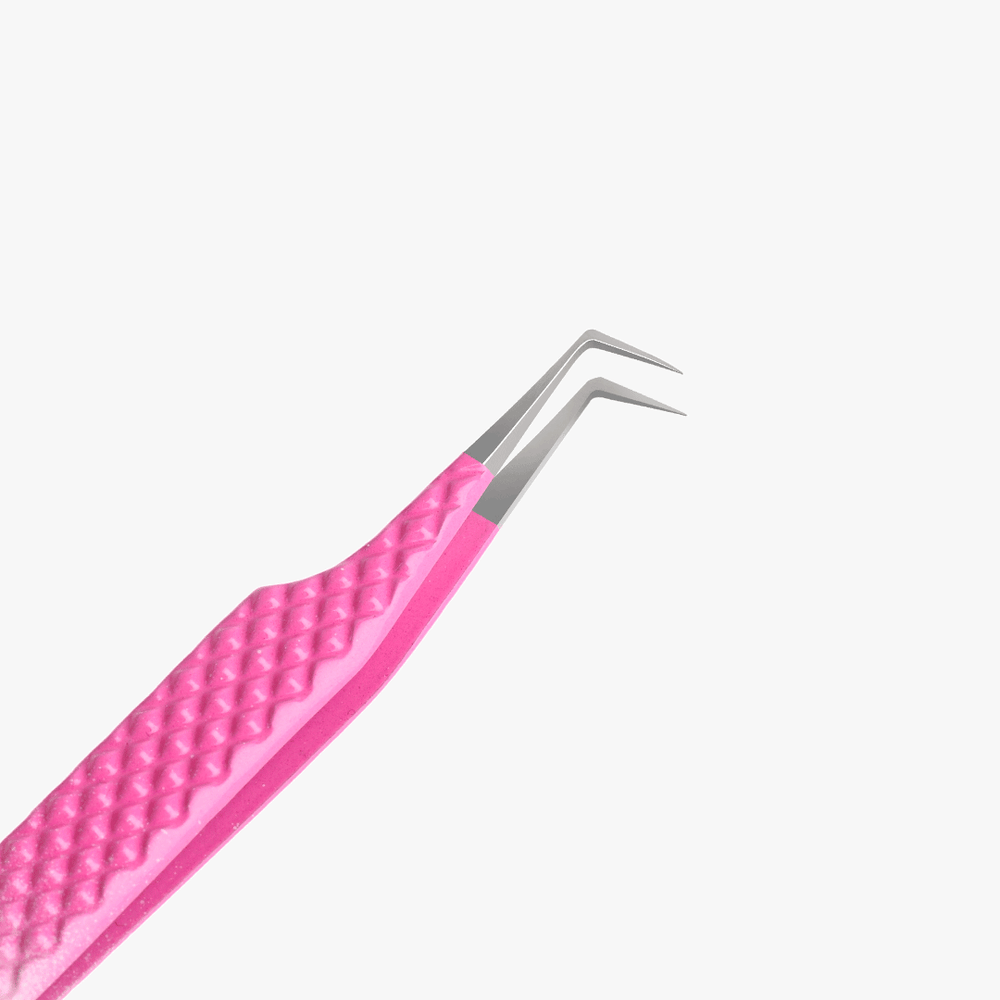 VJ-03 Ombre Pink-White Professional Eyelash Extensions Tweezer SC
