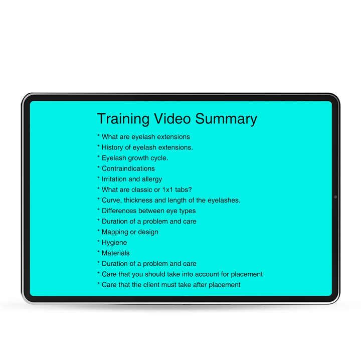 Online Basic Lash Training Course SC