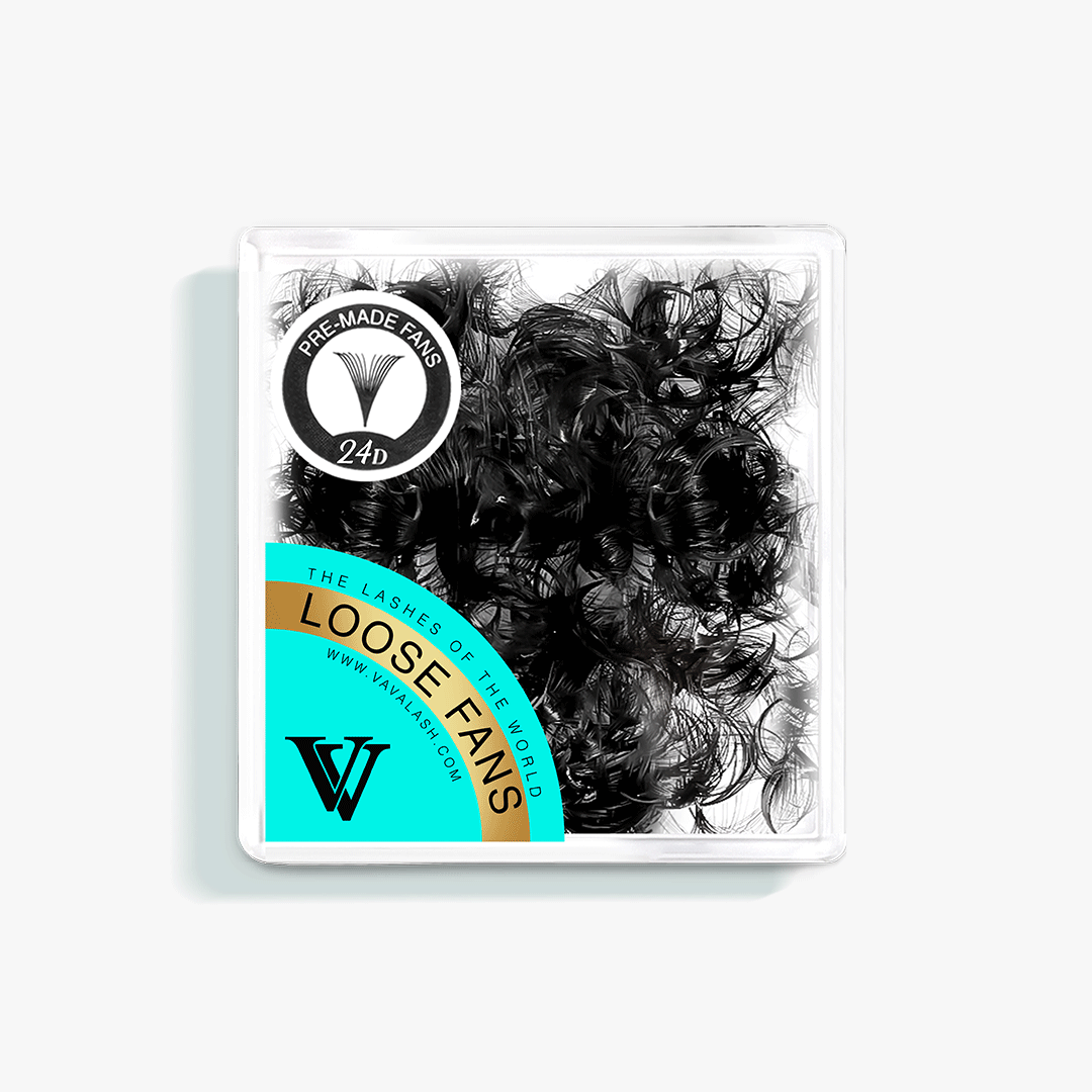 24D Handmade Premade Loose Fans With Pointy Base /500 Fans