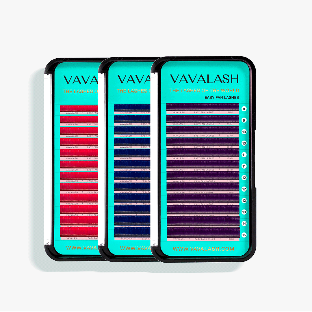 Colored Lashes Easy Fan Volume Lash Extensions  0.07mm 8-15 Mixed Length-22