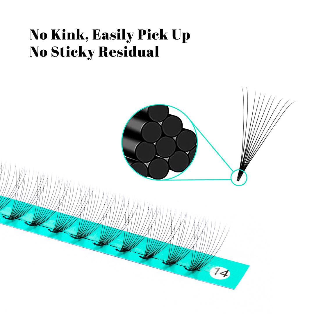 10D Large Tray Pointy Base Premade Volume Fans 320 Fans 16 Lines