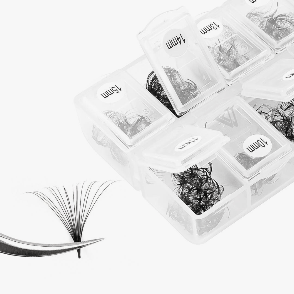 Handmade Premade Loose Fans 8-15MM Mixed Length (600 Fans)-2