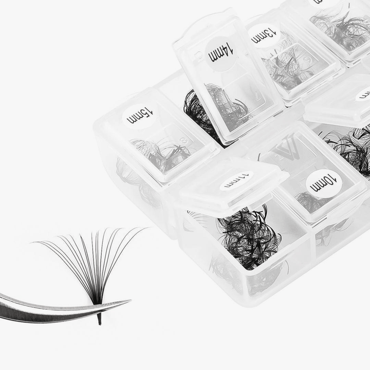 Handmade Premade Loose Fans 8-15MM Mixed Length (600 Fans)-2