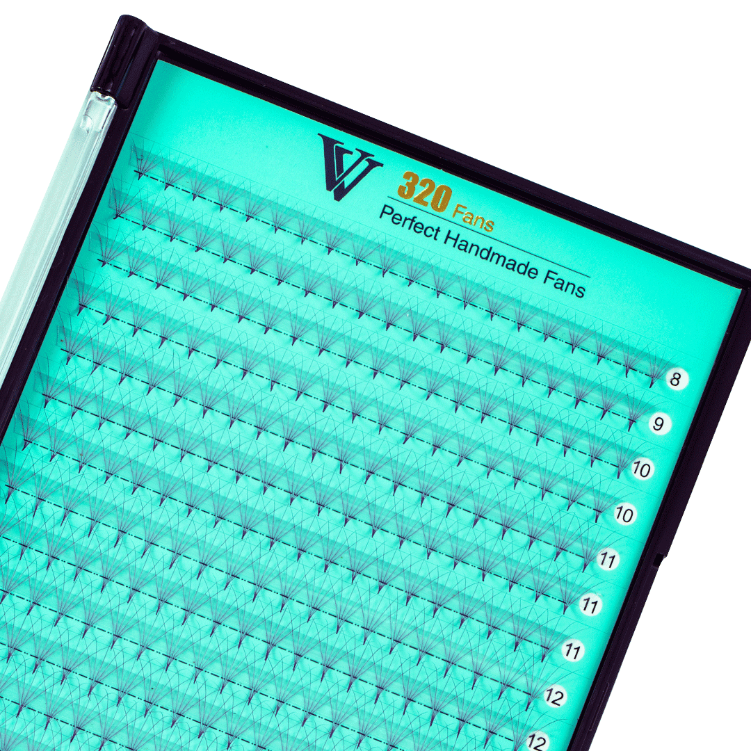 5D Pointy Base Colored Premade Volume Fans 320 Fans 0.07mm