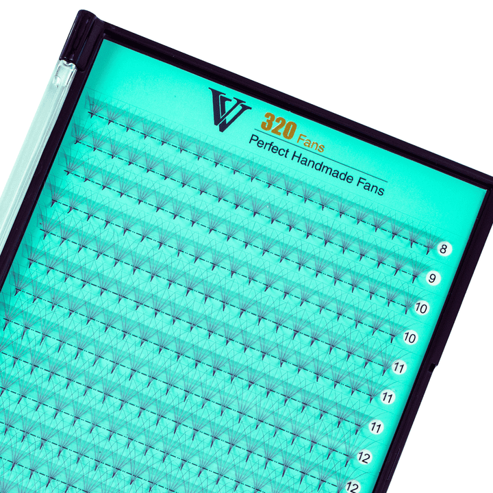 5D Pointy Base Colored Premade Volume Fans 320 Fans 0.07mm