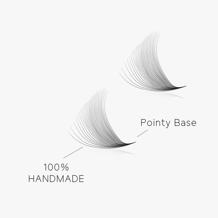 30D Handmade Premade Loose Fans With Pointy Base /500 Fans-1