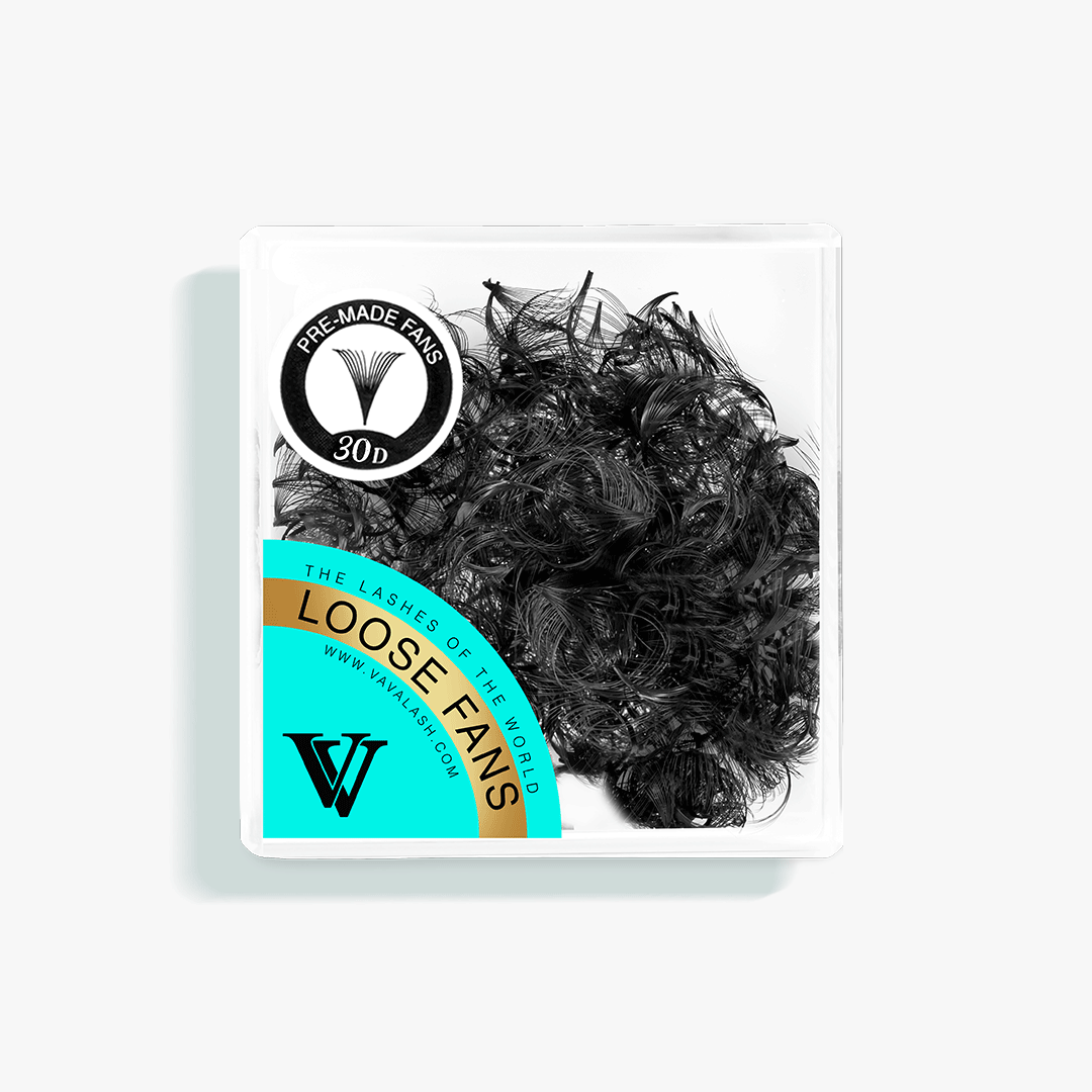 30D Handmade Premade Loose Fans With Pointy Base /500 Fans