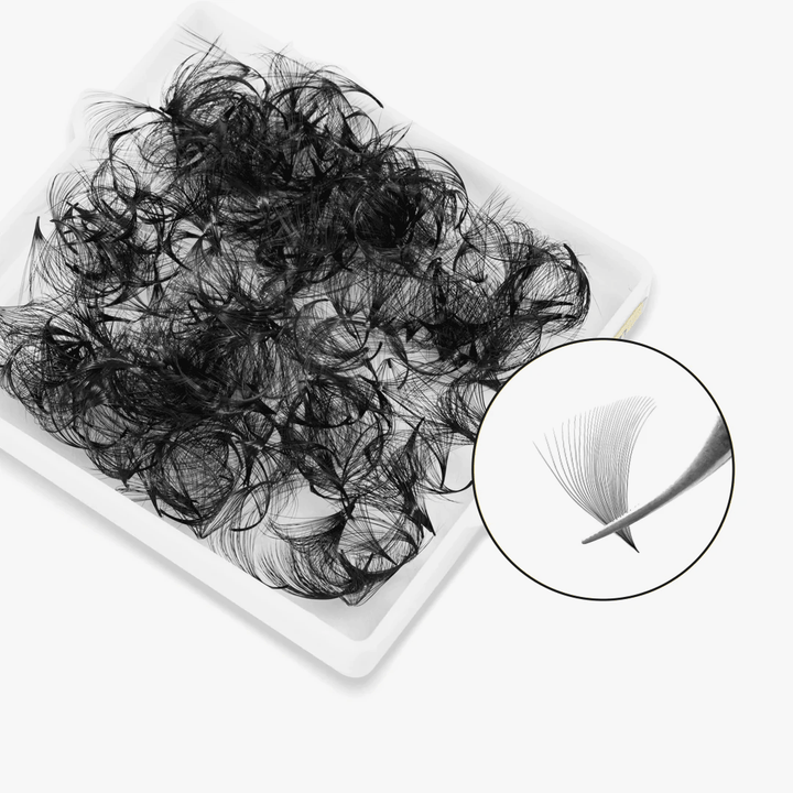 30D Handmade Premade Loose Fans With Pointy Base /500 Fans SC-1