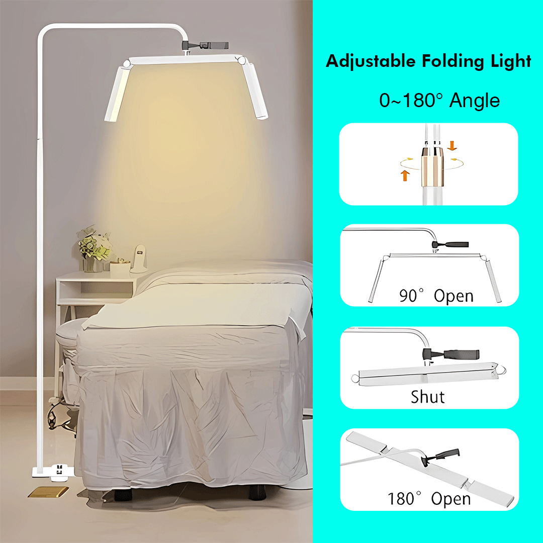 Foldable Half Moon Light Floor Lamp for Eyelash Extensions SC - VAVALASH