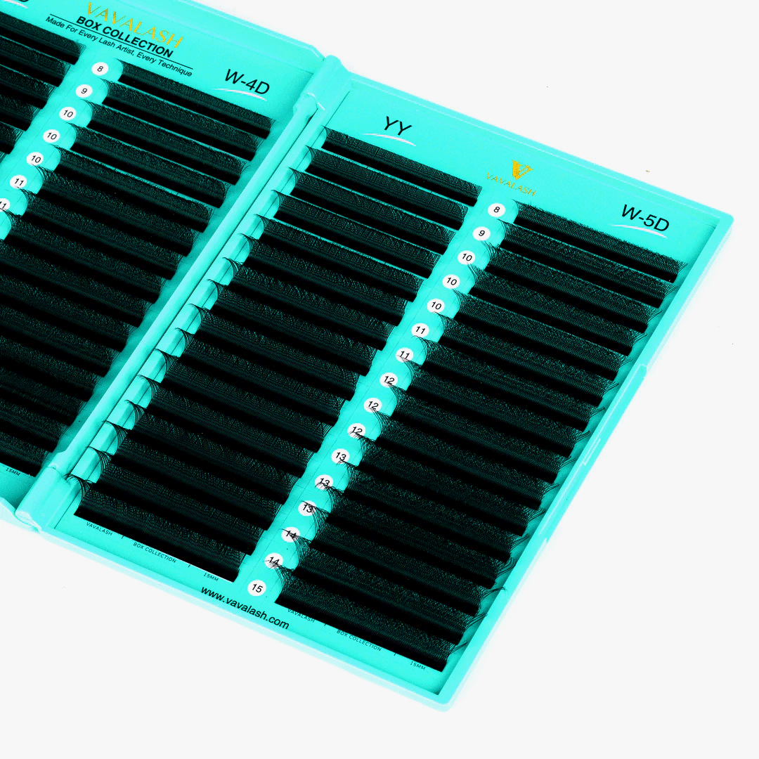 YY Lashes + W Shaped Premade Volume Fans LASHBOOK-3