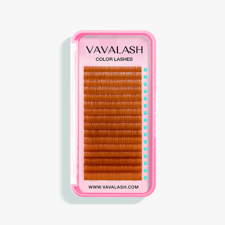 Extensiones de Pestañas de Volumen Premium Color Marrón 0.07mm