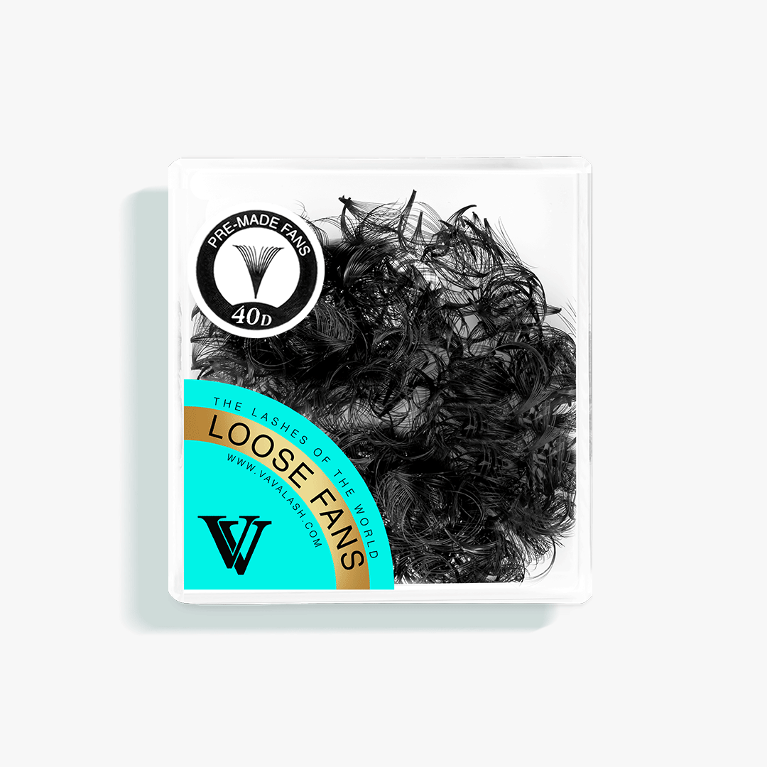 40D Handmade Premade Loose Fans With Pointy Base /500 Fans SC