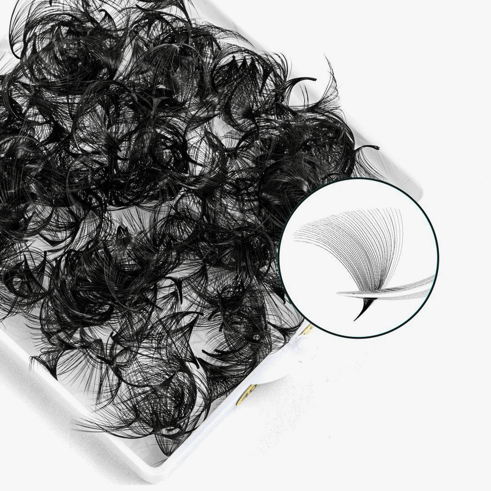 40D Handmade Premade Loose Fans With Pointy Base /500 Fans SC-1