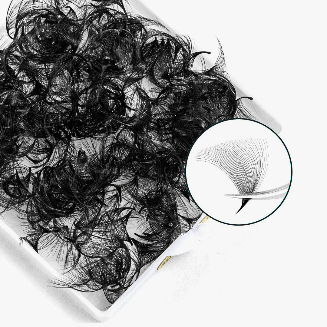 40D Handmade Premade Loose Fans With Pointy Base /500 Fans SC-1