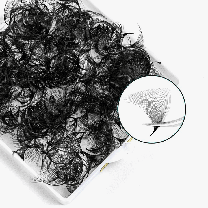 40D Handmade Premade Loose Fans With Pointy Base /500 Fans SC-1