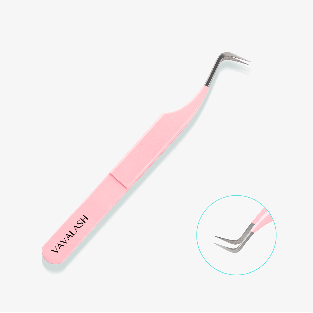 Curved Volume Fiber Tips Narrow Tweezers For Eyelash Extensions 4