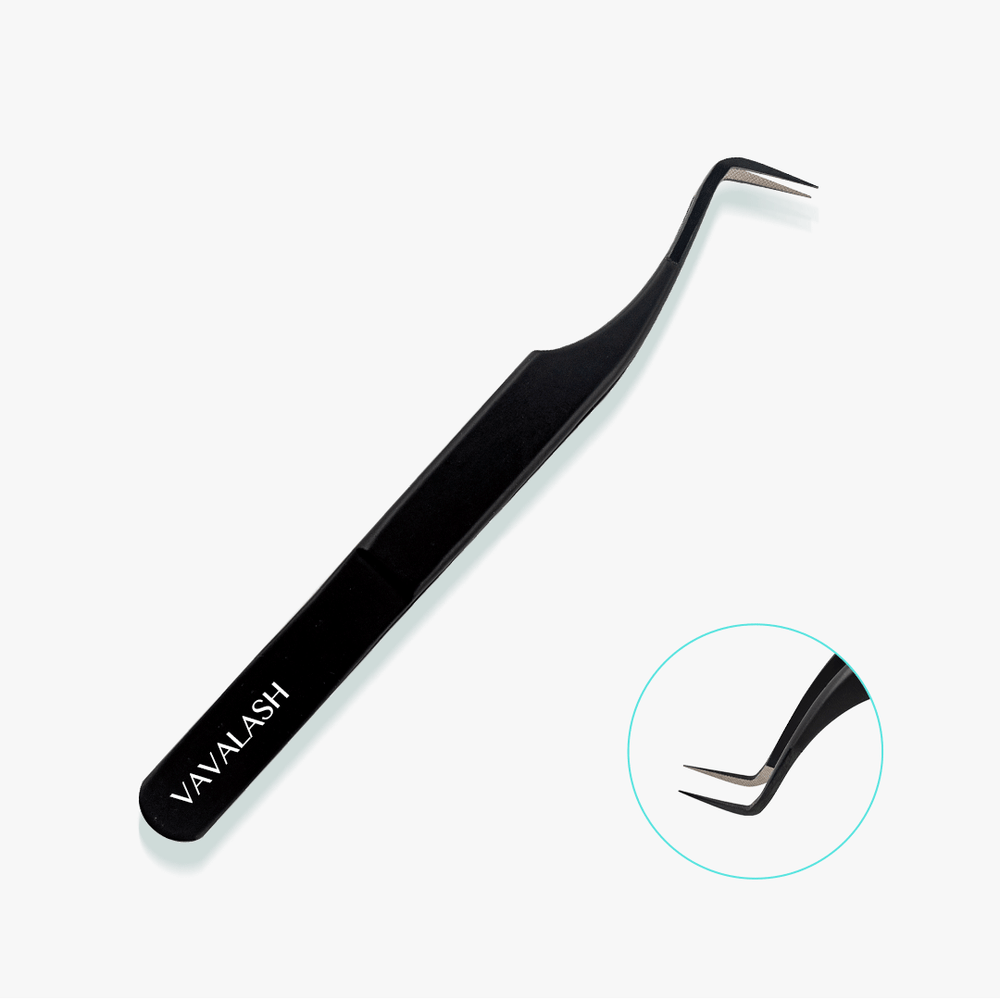 Curved Volume Fiber Tips Narrow Tweezers For Eyelash Extensions 2