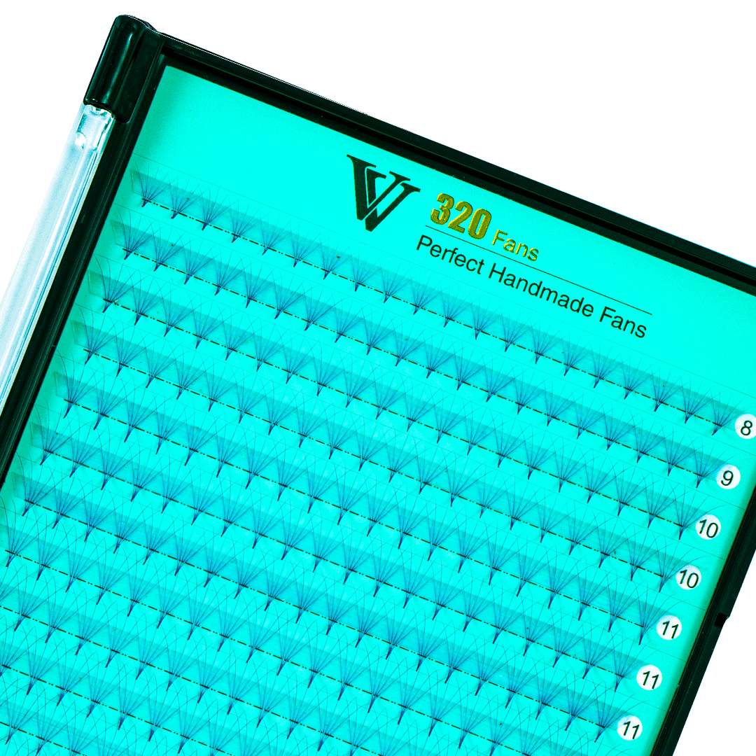 5D Pointy Base Colored Premade Volume Fans 320 Fans 0.07mm