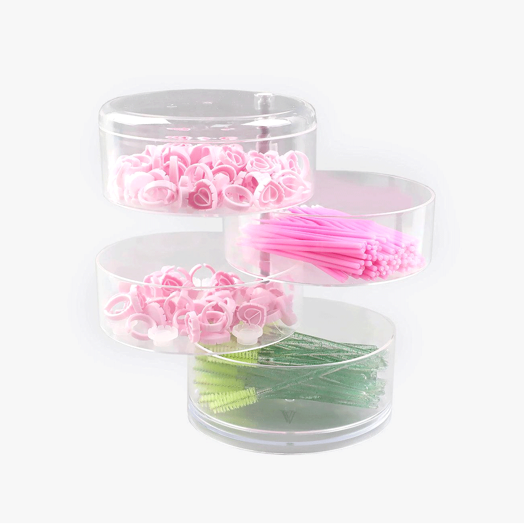 Rotatable Transparent Four-layer Storage Box