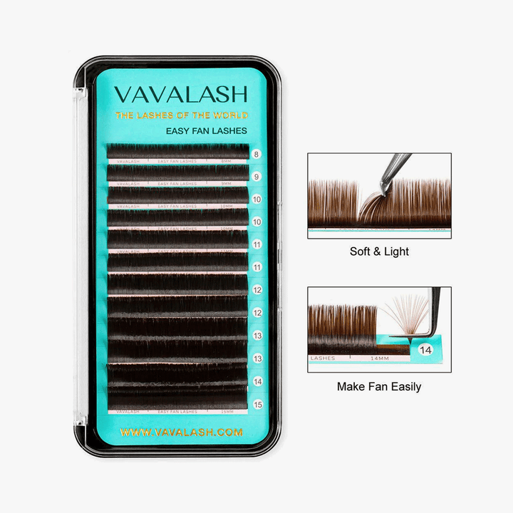 Colored Lashes Easy Fan Volume Lash Extensions  0.07mm 8-15 Mixed Length-8