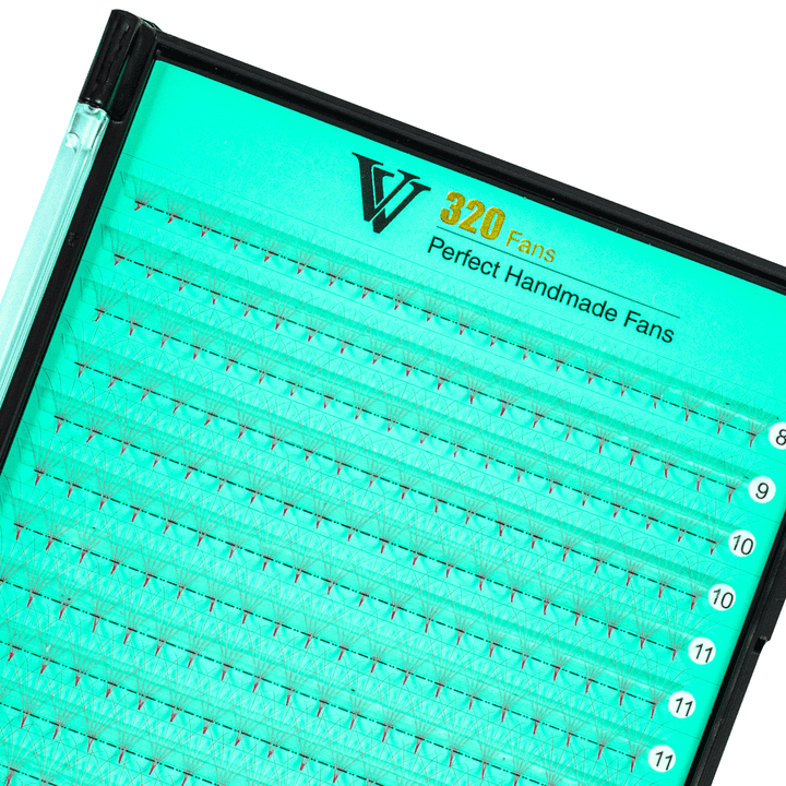 5D Pointy Base Colored Premade Volume Fans 320 Fans 0.07mm